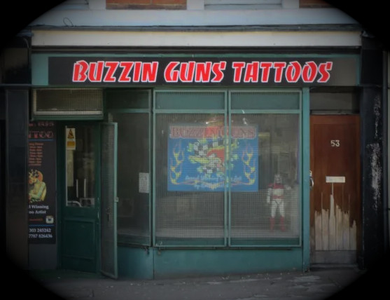 Buzzin Guns Tattoo Studio in Folkestone Kent